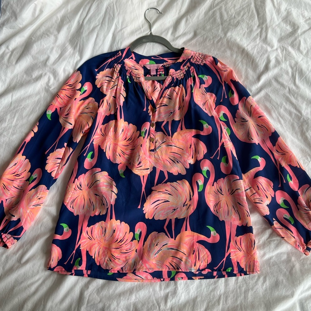 Lilly Pulitzer Tropical Flamingo Top